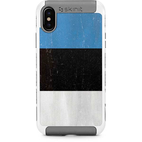 Estonia Flag Distressed iPhone Cases